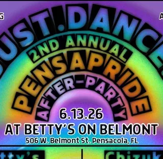 Show flyer, just dance pensapride, Pensacola FL, Jun 13, 2026