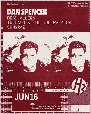 Show flyer, dan spencer, Pensacola FL, Jun 16, 2026