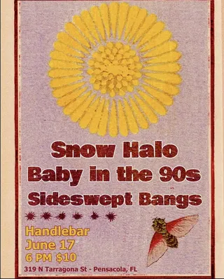Show flyer, snow halo, Pensacola FL, Jun 17, 2026
