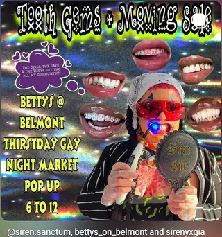 Show flyer, tooth gems, Pensacola FL, Jun 18, 2026
